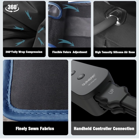 NEW QUINEAR ELECTRONIC AIR LEG COMPRESSION LEG MASSAGER WITH HEAT - Picture 4 of 13